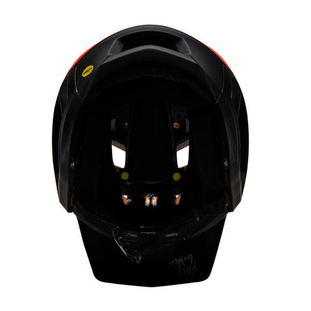 Kask Rowerowy Fox Dropframe Orange Flame