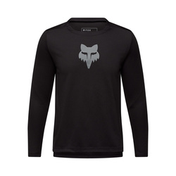 Koszulka Rowerowa Z Długim Rękawem Fox Junior Ranger Head Black