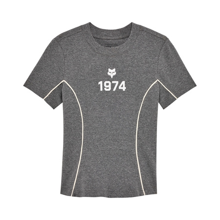 T-Shirt Fox Lady Moto-X Fitted Heather Graphite