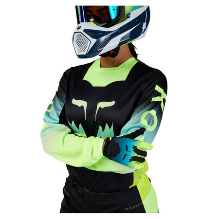 Damska Bluza Fox Lady 180 Flora Black/Yellow na crossa enduro