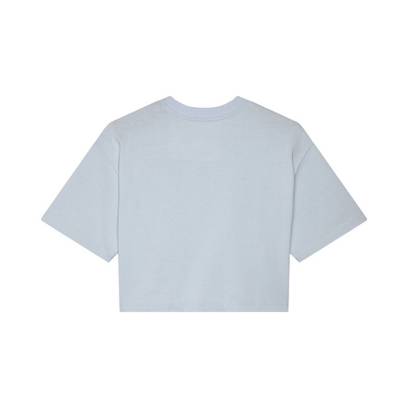 T-Shirt Fox Lady Wordmark Os Crop Pale Blue