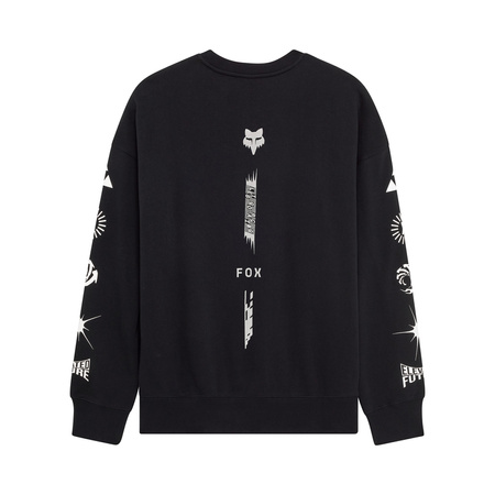 Bluza Fox Image Cosmo Oversized Fleece Crew Black