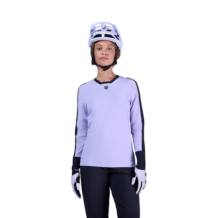 Koszulka Rowerowa Z Długim Rękawem Fox Lady Defend Thermal Lilac