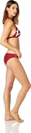 Strój Kąpielowy Góra FOX Lady Rodka Fixed Halter Top Dark Red