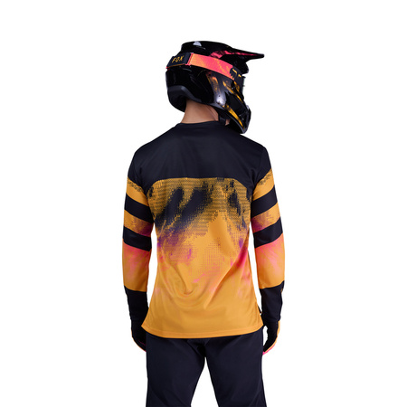 Koszulka Rowerowa Z Długim Rękawem Fox Ranger Kairos Tangerine