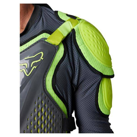 Koszulka z ochraniaczami zbroja motocyklowa na siatce FOX Titan Sport Dark Shadow