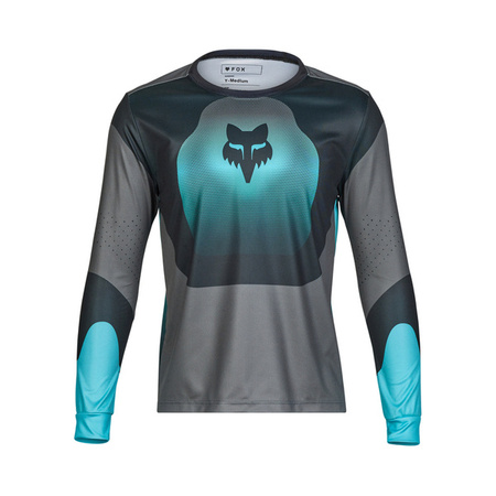 Koszulka Rowerowa Z Długim Rękawem FOX Junior Ranger Revise Teal