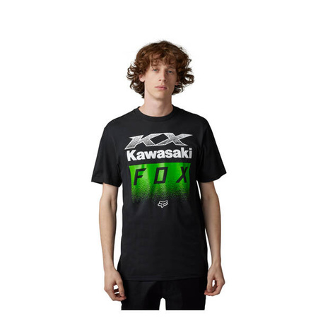 T-Shirt FOX FOX X Kawi  KAWASAKI KX Black