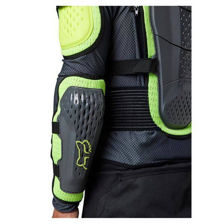 Koszulka z ochraniaczami zbroja motocyklowa na siatce FOX Titan Sport Dark Shadow