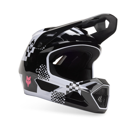 Kask Rowerowy Fox Rampage Digi Image Black/White full face do zjazdów