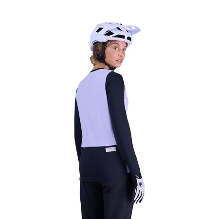 Koszulka Rowerowa Z Długim Rękawem Fox Lady Defend Thermal Lilac