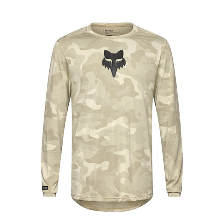 Koszulka Rowerowa Z Długim Rękawem Fox Ranger Tru Dri Cream