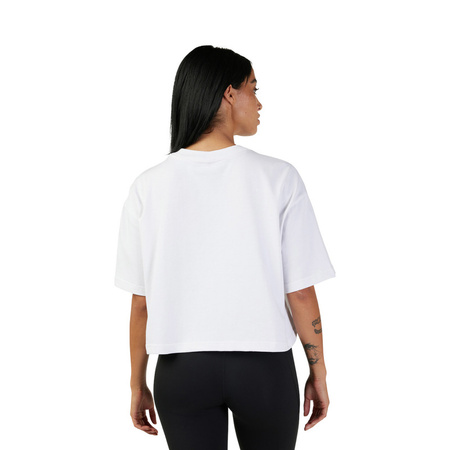 T-Shirt Fox Lady Wordmark Os Crop White