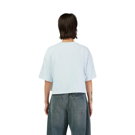 T-Shirt Fox Lady Wordmark Os Crop Pale Blue