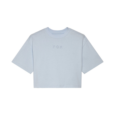 T-Shirt Fox Lady Wordmark Os Crop Pale Blue