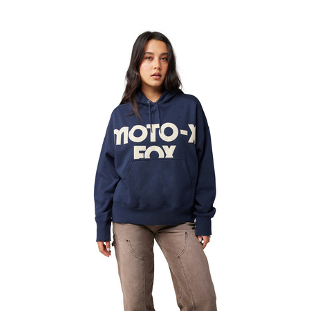 Bluza Z Kapturem Fox Lady Moto-X Oversized Midnight