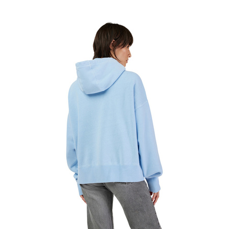 Bluza Z Kapturem Fox Lady Wordmark Oversized Fleece Po Cashmere Blue