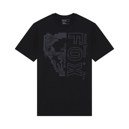 T-Shirt Fox Image Skull Prem Black 
