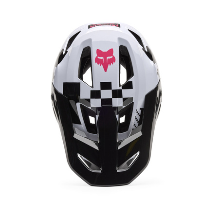 Kask Rowerowy Fox Rampage Digi Image Black/White full face do zjazdów