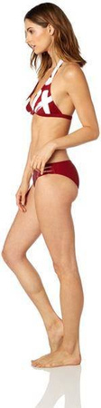 Strój Kąpielowy Dół FOX Lady Rodka Lace Up Dark Red