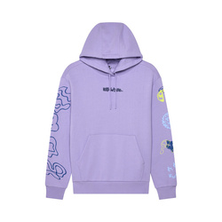 Bluza Z Kapturem Fox Lady Hello Future Fleece Po Lilac