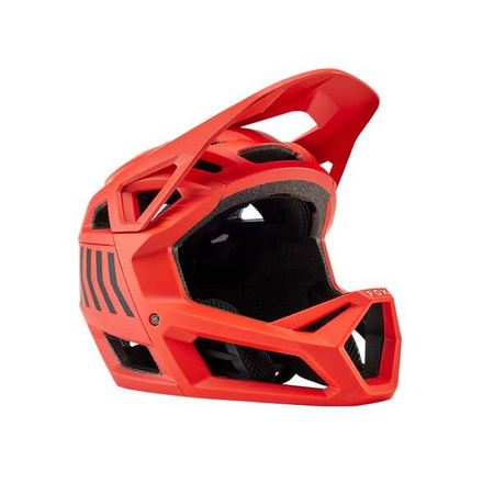 Kask Rowerowy Fox Junior Proframe Nace Orange Flame dziecięcy full face