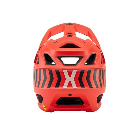 Kask Rowerowy Fox Junior Proframe Nace Orange Flame dziecięcy full face