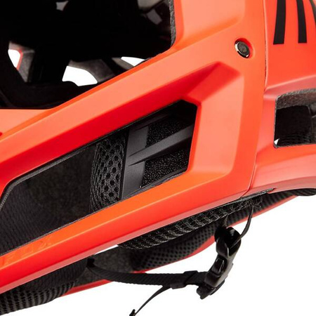 Kask Rowerowy Fox Junior Proframe Nace Orange Flame dziecięcy full face