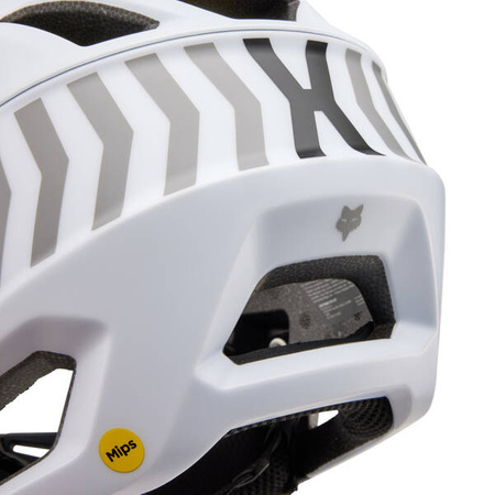 Kask Rowerowy Fox Proframe Nace White full face