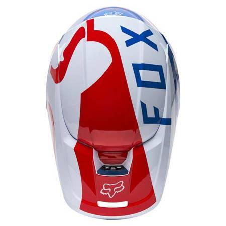 Kask motocyklowy FOX V-1 enduro cross Skew White/Red/Blue XL