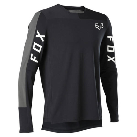 Koszulka Rowerowa Z Długim Rękawem FOX Defend Pro Black