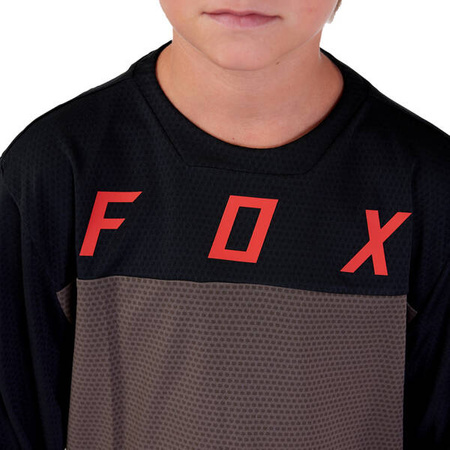 Koszulka rowerowa z długim rękawem FOX junior defend race dirt